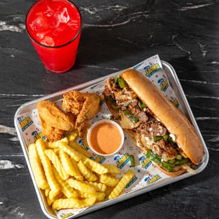Combo #12: (Philly & 3 Wings or Leg n' Thigh)
