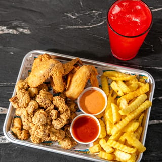 Gizzard or Liver & 3 Wings