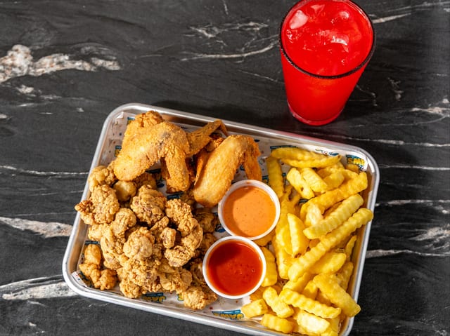 Gizzard or Liver & 3 Wings.