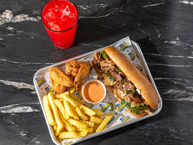 Philly & 2 Wings.