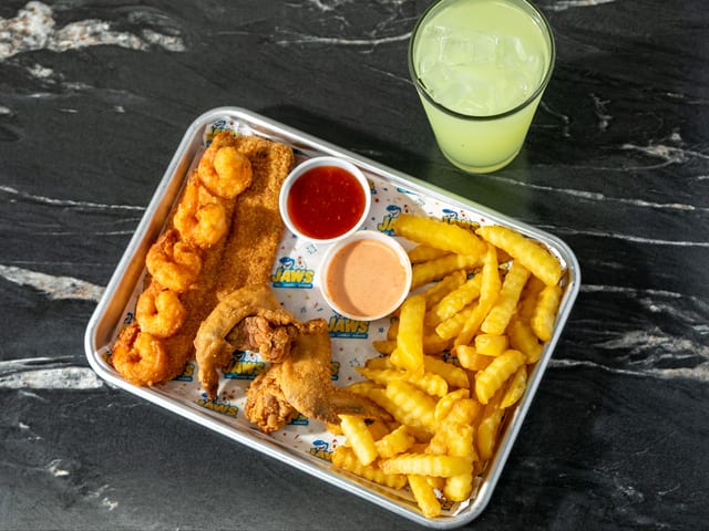 The Big Box (2 Fish & 12 Shrimp & 6 Wings) (P).