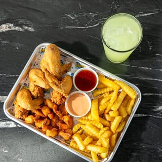 10 Shrimp & 4 Wings
